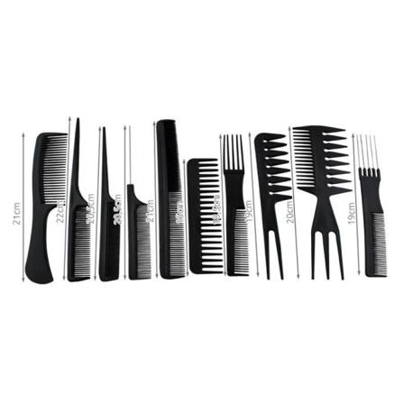 Nokkasarja 10 osaa Kampaamotarvikkeet Black