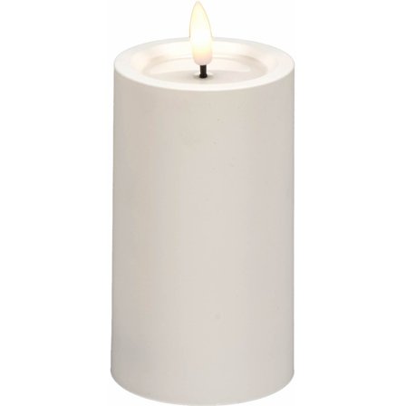 Konstsmide - LED-lys Blockljus vit 12cm Hvit