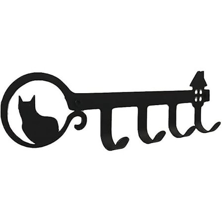 Vegg nøkkelholder, vegg nøkkelstativ, allsidig nøkkelkrok, veggkrok med 4 kroker, for inngang