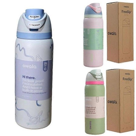 Owala Urban Outfitters Eksklusiv* Tied and Ture FreeSip Blå Sløjfe Flaske 946 ml H