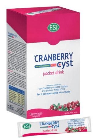 Esi Cranberry Cyst Pocket Drink 16 Buste