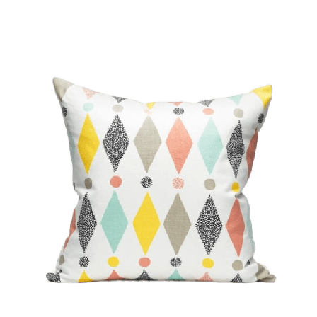 Littlephant Decoration Cushion Cover 50x50cm Harlequin White/multi Kuddar Flerfärgad 50x50 cm