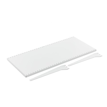 Fachboden für Verkaufsregal MARKET, 900x400 mm, inkl. Konsolen, weiß