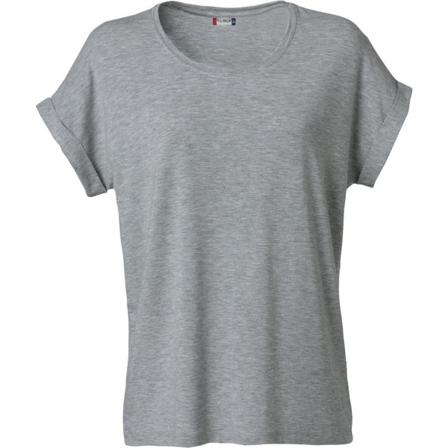Clique Dam/ladies Katy Loose Fit T-shirt L Gråmelerad