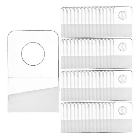 1000 stk. selvklæbende ophængningsfaner, 1x1-1/2 tommer runde hulbøjler til detailbutikker