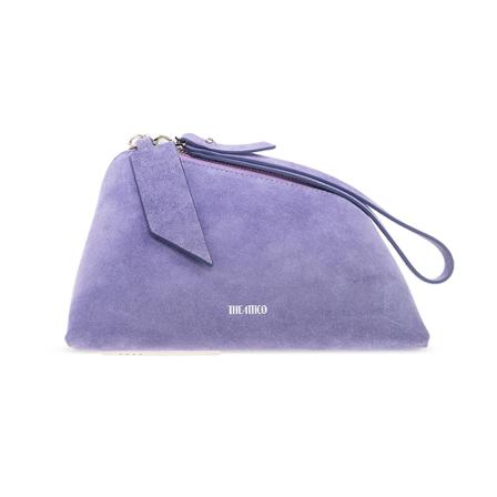 The Attico, Saturday suede handbag Paars, Dames, Maat:ONE Size,print