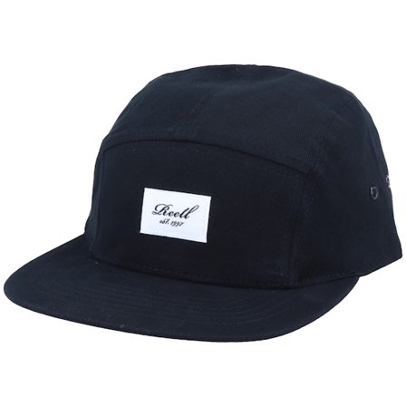 Reell - Noir 5panel Casquette - 120 Black/White 5-Panel @ Hatstore