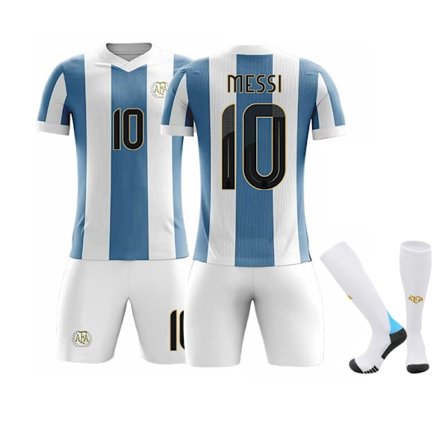 Argentina 50-års jubilæum Mindetrøje Sæt Fodboldtøj Nr. 10 Messi S