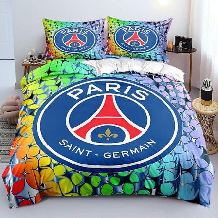 Sengesæt med dynebetræk Børstet stof Digitaltryk Polyester Bomuld 10-FA-