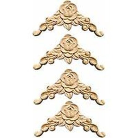 4 kappaletta puista koristelistaa, koristeellinen puinen kulmaveistos, koristeellinen puinen listat, puinen käsityö, puuveistos, koristeellinen 