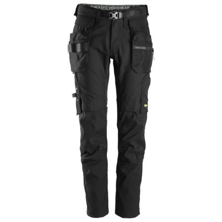 Snickers Workwear 6972 FlexiWork Työhousut musta, stretch Musta, Vaatteet