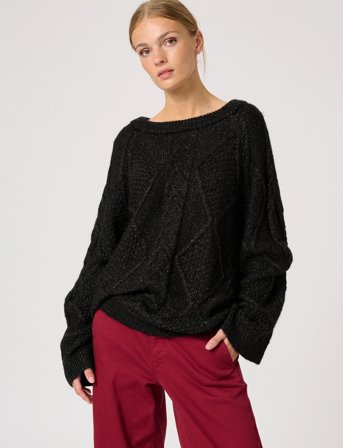 My Essential Wardrobe Veramw Knit Pullover - Black - M