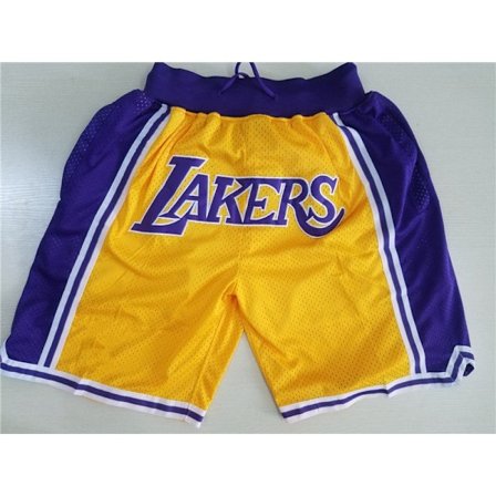 Herr Sport Fan Basket City Player Present Med Ficknät Shorts Casual Snabbtorkande Shorts gul—XL