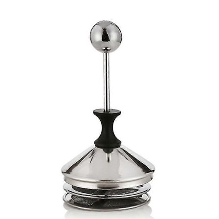 Mjölkskummare med dubbelpump rostfritt stål för cappuccino kaffe[D]