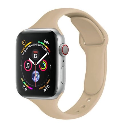 Kellon ranneke Apple Watch iWatch 38/40/41MM S10:42MM Vaalea Khaki