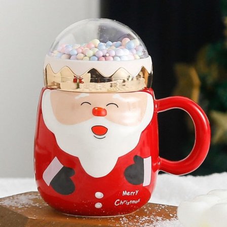 IC Keramiska Julkoppen International Holiday Santa Claus Muggar