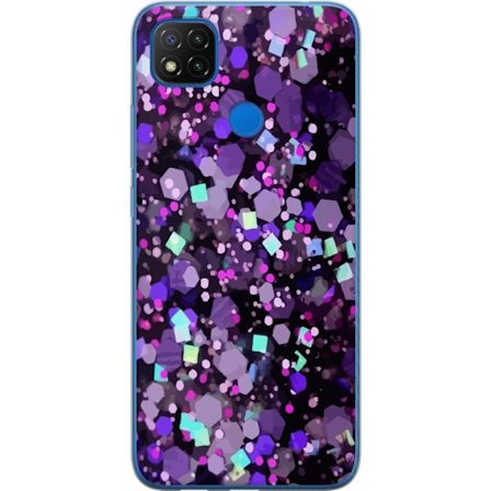 Yhteensopiva Puhelinkuori Xiaomi Redmi 9C NFC Violetti Kimalle
