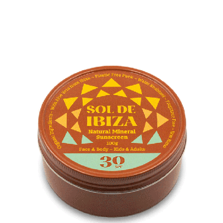Sol de Ibiza Naturlig Solkrem SPF30 100 g