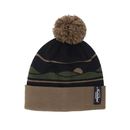 SQRTN - Sundown Beanie Brown/Black Pom Pom Brown Beanie - @ Hatstore