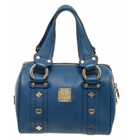 MCM Pre-owned, Pre-owned Handbags Blauw, Dames, Maat:ONE Size