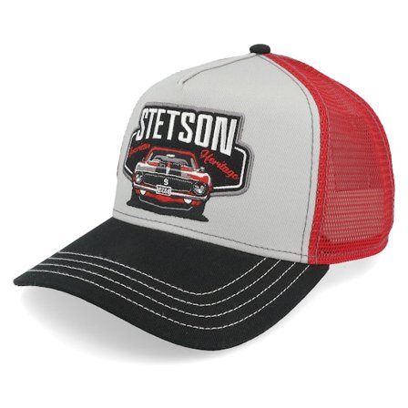 Stetson - Negro Gorra - Garage American Heritage Black/Grey Trucker @ Hatstore