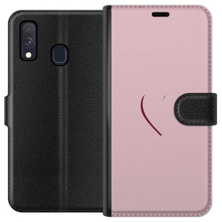 Kompatibelt Plånboksfodral till Samsung Samsung Galaxy A40 SoftPinkLove