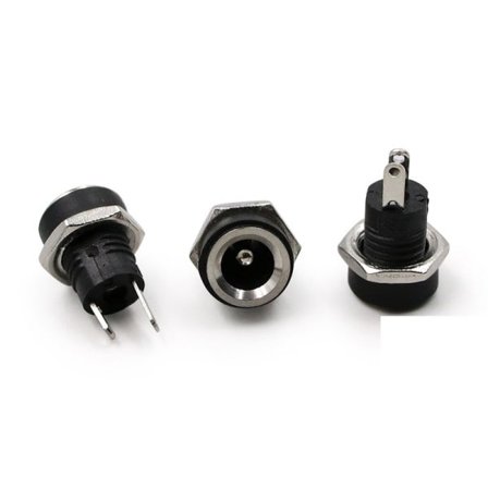 10 stk 3A 12v til DC strøm forsyning jackstik stik hun panel montering stik