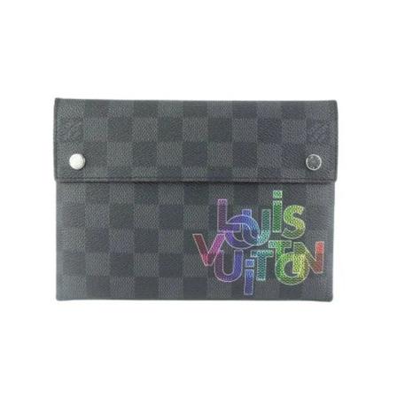 Louis Vuitton Vintage Pre-owned Canvas louis-vuitton-Tass , Zwart , Dames , Maat: ONE Size Vintage Tassen
