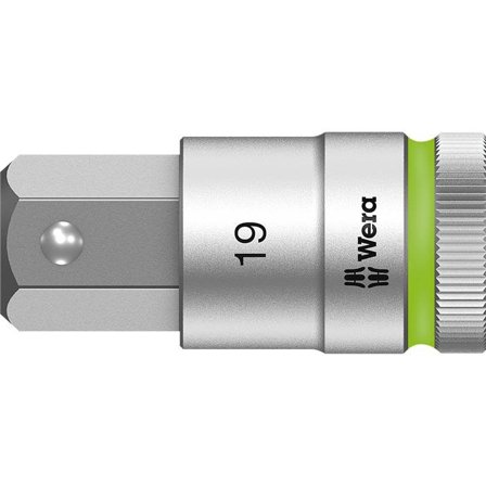 Wera 8740 C HF Insexhylsa 1/2" 19 mm, 60 mm lång, Handverktyg