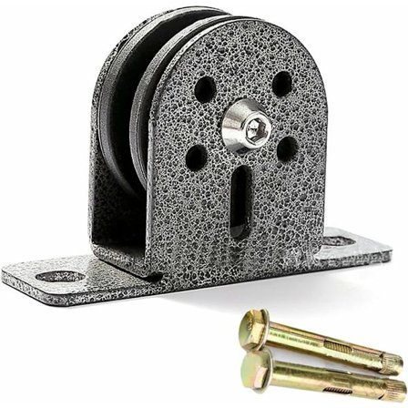 Stående blokkhjul med kulelager, enkelt rustfritt stål trinseblokk trinse for treningsstudio, belastning opptil 300 kg-