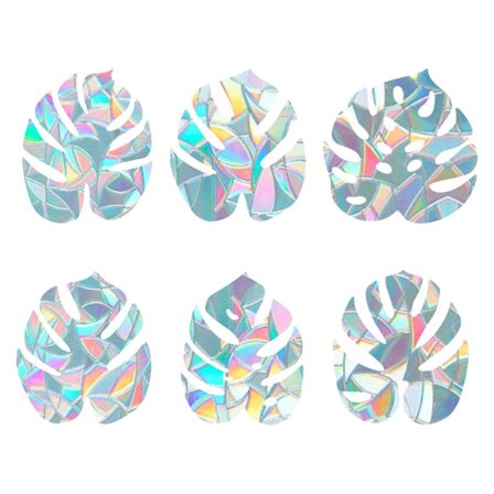 Trooppiset lehdet ikkunatarroja, tarttumattomat prisma-vinyyli aurinkosiepparitarrat, uudelleenkäytettävät staattiset kiinnityskoristeelliset 