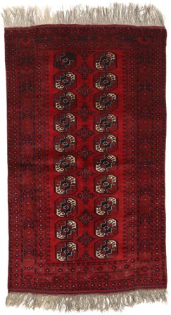121X207 Tapis D'orient Afghan Khal Mohammadi Rouge Foncé/Rouge (Laine, Afghanistan)