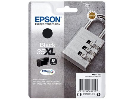 Epson 35XL - XL - svart - original - blekkpatron