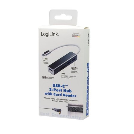 LogiLink USB 3.2 Gen1 Hub, 3-port,