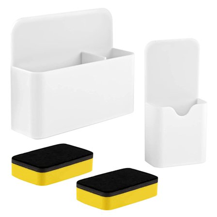 2-delad magnetisk pennhållare magnetisk whiteboard magnetisk förvaring
