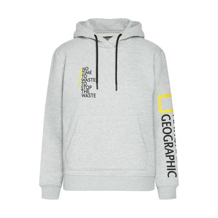 National Geographic Women's Hoodie With Print Women long-sleeved sweaters Grey S