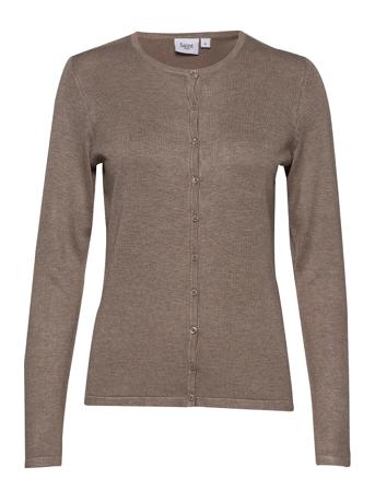 A8661, Milasz R-Neck Cardigan Brown Saint Tropez