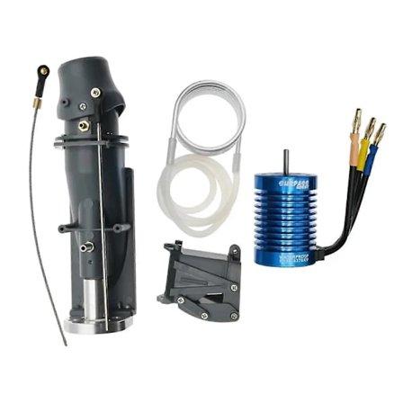 Vandjetpumpe-kit med 540 børsteløs motor til RC-båd DIY - Forbedrer ydeevnen i lavt vand