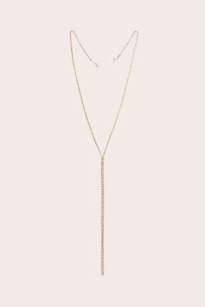 Kappahl | Kaulakoru strassikivillä | Vaaleanruskea