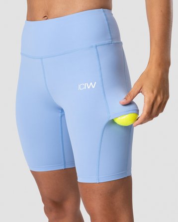 ICANIWILL - Training Biker Shorts Sky Blue Wmn- Shorts - Dames - sportkleding van ICIW