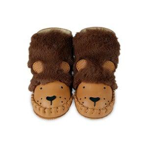 Donsje Amsterdam Kapi Exclusive Lining | Leo Leather Booties Camel - Boots - 6-12 months - Brown
