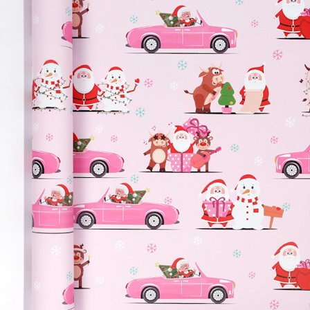 Presentpapper Rulle - Julklappspapper Kraftpapper Ark, 43 Cm X 3M (31)