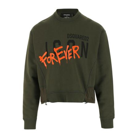 Dsquared2 - Tröjor - Grön - Herr - Storlek: L, Herr, Storlek: L
