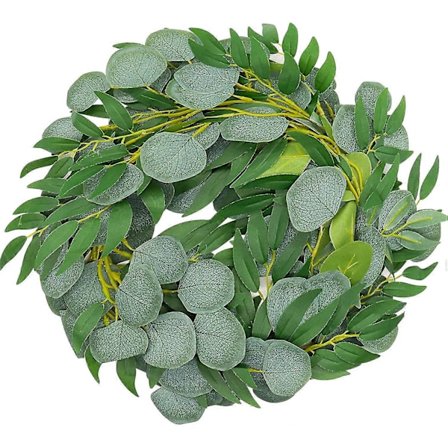 Kunstig Eukalyptus 2 M Eukalyptus og Piletræ Ranke Guirlande, Falske Planter Blade Dekoration