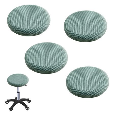 Rund pallöverdrag, elastiskt runt barstolsöverdrag, barstolsöverdrag