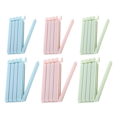 IG Plastforseglingsklemmer for mat- og snacksposer, 30 stk. poseklemmer
