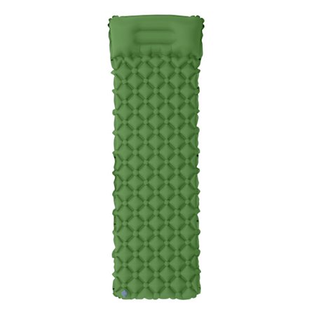 Luftmadras Ultralet oppustelig luftmadras til camping indbygget grøn
