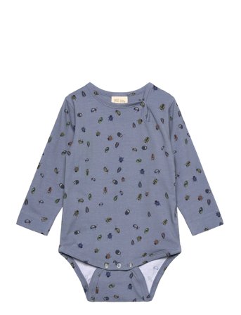 Petit Piao Body L/S Printed - Blue - 80