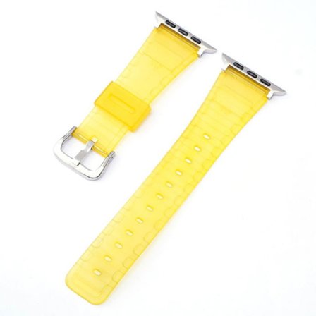 Apple Watch 40mm transparent TPU watch strap - Yellow