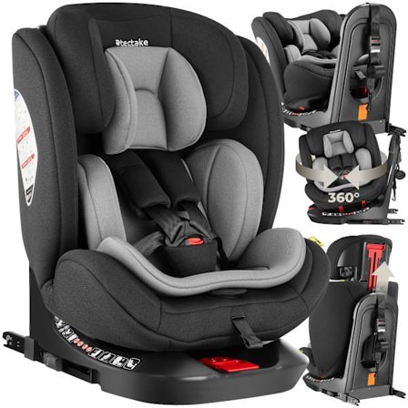 Roterbar bilbarnstol Linus, i-Size godkänd, ISOFIX